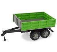 JAMARA Remorque Basculante verte pour tracteur 1:16 télécommandé