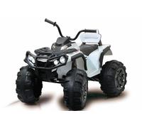 Jamara Ride-on 460248 Protection pour Quad, Blanc, 12 V, 2 puissants Moteurs d'entraînement de 12 V, Batterie puissante de 12 V pour Une Longue durée de Conduite, Interrupteur Turbo à 2 Vitesses