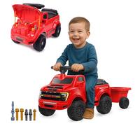 JAMARA Shelby Ford F-150 Raptor 464067 Toboggan pour Enfants à partir de 12 Mois avec remorque, Jouet pour bébé, idée Cadeau pour Enfants, klaxon, Protection Anti-basculement, Son