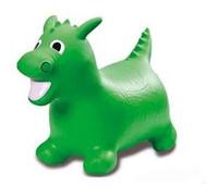 Jamara 460315 - Dragon Animal à sauter Vert Avec Pompe et Motricité - Favorise Le Sens De L'équilibre Et La Motricité, Les Oreilles D'animaux Servent De Support À L'enfant, Chargeable jusqu'à 50 Kg, Facile D'entretien, robuste et Résistant