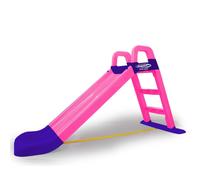Jamara Toboggan Funny Slide – Plastique robuste, marches larges et poignées, antidérapant – Rose