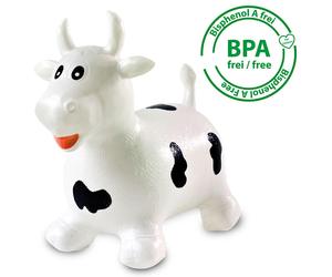 JAMARA Vache sauteuse blanc/noir avec pompe