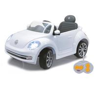 Jamara voiture électrique enfants Ride-on VW Beetle blanc