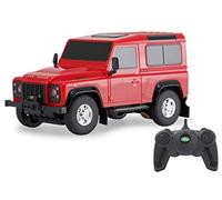 Jamara Voiture radiocommandée Land Rover Defender 403132 - Échelle 1:24-2,4 GHz - sous Licence Officielle - Environ 1 Heure de Conduite - 9 km/h - Détails Parfaitement reproduits - Intérieur