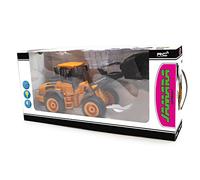 JAMARA Volvo L50 1:16 2,4 GHz - Direction d'inclinaison fidèle à l'original, Mode Veille Automatique, Son d'avertissement de recul, 2 Roues motrices, Clignotant, Son réaliste du Moteur 405058, Orange