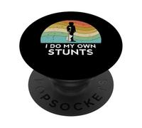 Jambe cassée I Do My Own Stunts Blessure Get Well Soon Bras Main PopSockets PopGrip Adhésif