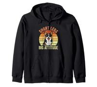 Jambes Courtes (Big Attitude) Fun Corgi Mom Corgi Dad Cute Corgi Sweat à Capuche
