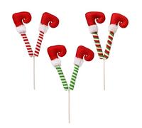 Jambes de Lutins pour Sapin de Noël | Jambes Rembourrées Ornements Cimes | Accessoires d'Ambiance Fête pour Meubles Portes Chambres Salons Portails