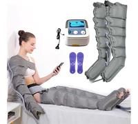 Jambes de massage de drainage lymphatique, bottes de compression d'air de pressothérapie, système de bottes de récupération à 6 cavités, compression séquentielle pour l'amélioration de la circulation