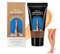 Jambes Imperméable Lotion,Sans Transfert,Corps Foundation,application facile impeccables, couvrante résistante à l'eau, fond teint longue tenue pour peaux noires,tatouages (Bronze, One Size)