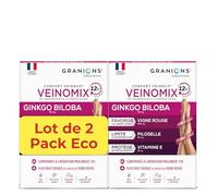 Granions Veinomix – Vigne rouge, Piloselle, Vitamines & Oligoéléments – Lot de 2 (120 comprimés)