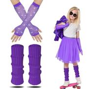 Jambiere Fluo Enfant, Jambiere Fluo Rose Avec Mitaines Enfant Fluo Guetre Fluo Enfant Guetre Fluo Annee 80 Jambiere Fluo Fille Ambieres Guetres Femme Fluo Fille Fantaisie Robe Années (Violet, 1)