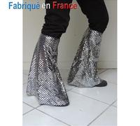 Jambière - NO NAME - Gris - Argent - Paillettes - Élastiqué à hauteur du genou