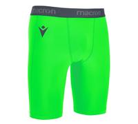 Jambières Bermuda Macron Oak Short Undershort Entraînement Stretch Vert Fluo