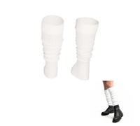jambières chaudes femme hiver, 2 paires jambières longues blanches tricotées, taille unique élastique pour bottes et tenues d extérieur