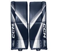 Jambières de gardien de but CCM Phenom Navy/White Junior 30 + 1 pouce