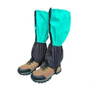 Jambières d'extérieur imperméables compatibles avec les bottes de randonnée et de neige, offrant une protection et une stabilité contre la neige et le sable (bleu sarcelle)