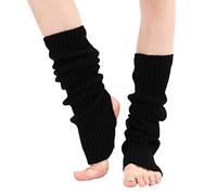Jambières Longues Femmes Hommes années 80 fête Tricot côtelé Danse Sport jambières Guêtres Double Poney