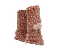 Jambières pour bottes, en peluche douce, 40 cm, chauffe-bottes d'hiver, manches douces pour la peau, accessoire tricoté en peluche, style tendance et confortable, pour les trajets à la maison, les