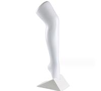Jambières pour la présentation de bas et chaussettes, jambes décoratives - Féminin, 56 cm Pied décoratif avec support, mannequin - Jambe de forme réaliste, pied de chaussette - Couleur : blanc