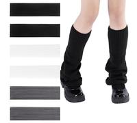 Jambières Tricotées pour Femmes, Femmes Jambière Guêtres, 3 Paires Jambière Femme, Genouillères Chaudes pour Bottes d'hiver, Chaussettes Longues Tendance pour Femme, Jambières au Crochet des Années