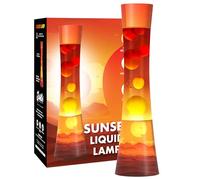 Jambo Lampe à mouvement liquide 15,5" - Modèle amélioré avec motif Sunset - Belle lampe décorative pour salon et chambre, lumière relaxante, veilleuse pour ados, enfants et adultes