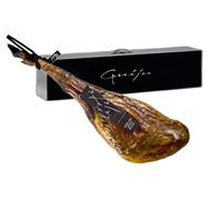 Jambon ibérique de Bellota 100 % ibérique, patte noire, env. 9,5 kg, avec saucisse ou saucisson de gland. Marque : Guiju