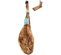 Jambon Pata Negra 100% Ibérique Nourri De Glands Sánchez Romero Carvajal + Support à Jambon + Couteau 7 - 8 kg - Jamón Ibérico Espagnol