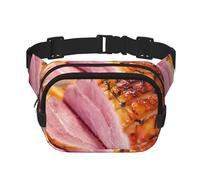 Jambon,Sac Banane carré Double Couche, Sac de Poitrine