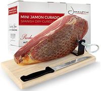 Jambon Serrano Cru Désossé Duroc Reserva (Jamon Serrano) 1 Kg Mini + Support à Jambon + Couteau - Jamonprive