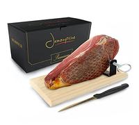 Jambon Serrano Cru Désossé (Jamon Serrano) + Support à Jambon + Couteau 1 Kg (Mini - Premium)
