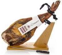 Jambon Serrano Espagnol (Épaule) Réserve Semi Désossée 4 - 4.5 Kg + Porte Jambon + Couteau - Jamón Serrano