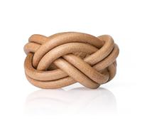 Jambor Bague de Foulard pour Scouts. Nœud Gilwell. Coulant pour Scouts et Guides. (4 Boucles, Naturel, L)