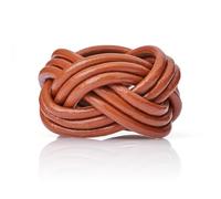 Jambor Bague de Foulard pour Scouts. Nœud Gilwell. Coulant pour Scouts et Guides. (4 Boucles, Noyer, M)