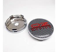 JAMCHE 4 pièces Auto Cache Moyeux pour OZ Racing 60mm Cache Moyeu Aluminium+ABS Cache de Roue Centrale Accessoires de Voiture,13