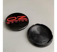 JAMCHE 4 pièces Auto Cache Moyeux pour OZ Racing M595 62MM Cache Moyeu Aluminium+ABS Cache de Roue Centrale Accessoires de Voiture,2