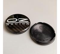 JAMCHE 4 pièces Auto Cache Moyeux pour OZ Racing M595 62MM Cache Moyeu Aluminium+ABS Cache de Roue Centrale Accessoires de Voiture,4