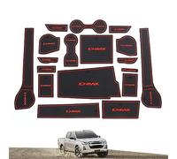JAMCHE Tapis de Fente de Porte en Caoutchouc de Voiture pour Isuzu D-Max 2021-2023 Tapis en Caoutchouc Anti-dérapant,Tapis de Coupe, Tapis de Rangement pour Fente de Porte,1