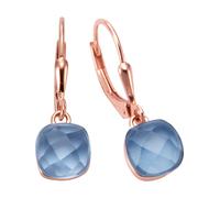 Jamelli Boucles d'oreilles bleu / or rose, Taille One Size