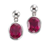 Jamelli Boucles d'oreilles merlot / argent, Taille One Size