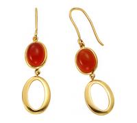 Jamelli Boucles d'oreilles or / orange foncé, Taille One Size