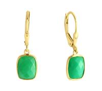 Jamelli Boucles d'oreilles or / vert, Taille One Size