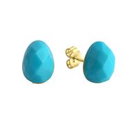 Jamelli Boucles d'oreilles turquoise / or, Taille One Size