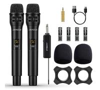 JAMELO Micro sans Fil, Microphone Professionnel, Karaoke Micro sans Fil pour Chant, Microphone Portable À Main avec Récepteur Rechargeable, pour Église Discours Mariage DJ Spectacles
