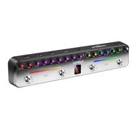 Jamelo - Pédale de guitare électrique multi-effets, avec 40 préréglages modifiables, 7 modules d'effets populaires, chœur, retard, réverbération, mod, batterie rechargeable