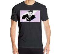 James Arthur Mans Stretch Fitness Short T-Shirt Quick-Drying Shirt Tee Manches Courtes(Small)