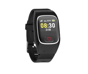 James B6 Montre d'appel d'urgence et de sécurité pour personnes âgées, détection des chutes, bouton d'appel d'urgence et localisation GPS, fonctions de santé par exemple pouls, application familiale +