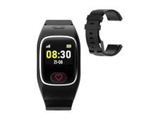 James B8 Appel d'urgence avec bracelet de rechange et montre de sécurité pour personnes âgées - GPS, détection de chute, bouton SOS, mesure du pouls, fonctions de santé, application familiale, alarme