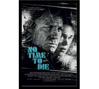 James Bond 007 - Poster - No Time To Die - Noir + cadre amovible, Shinsuke® Maxi MDF noir, vitre acrylique