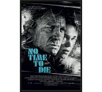 James Bond 007 - Poster - No Time To Die - Noir + cadre amovible, Shinsuke® Maxi plastique noir, vitre acrylique